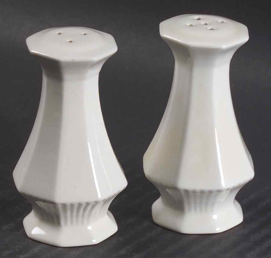 Classic White Salt & Pepper Set by Nikko-1