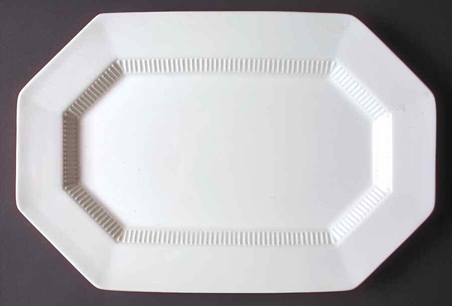 Classic White 15" Oval Serving Platter by Nikko-1
