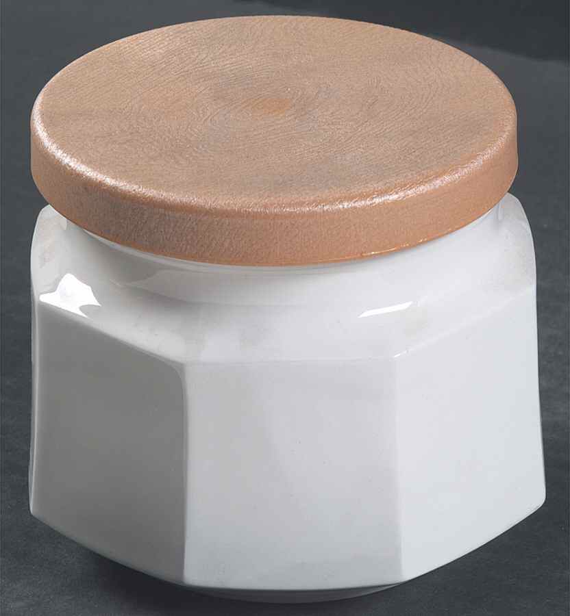 Classic White Small Canister & Lid by Nikko-1