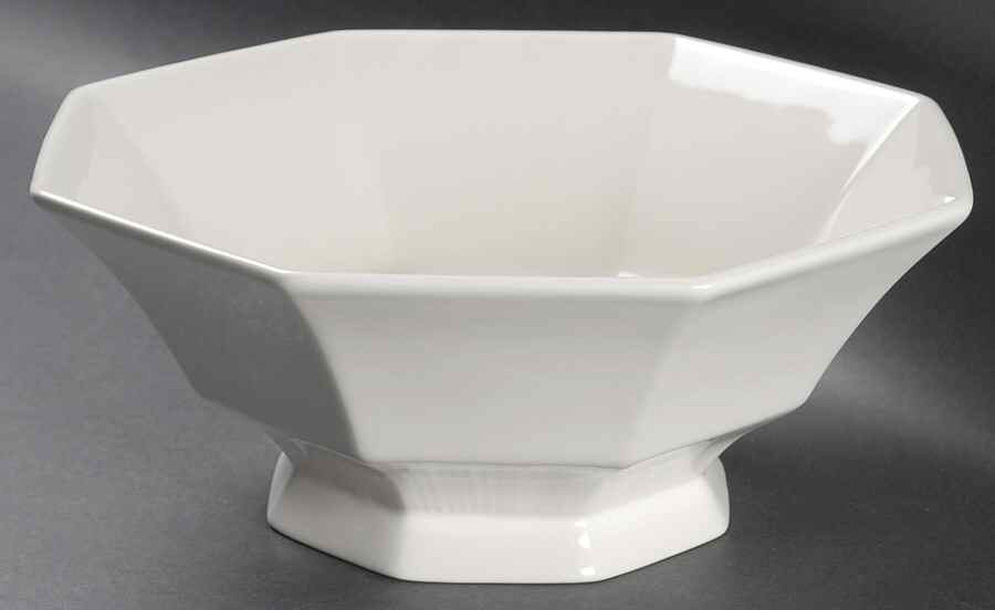 Classic White 9" Salad Serving Bowl by Nikko-1