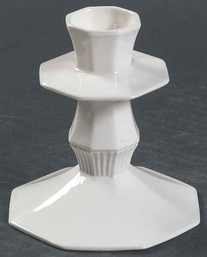 Classic White 3" Candlestick by Nikko-1