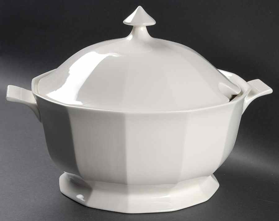Classic White Tureen &  Lid by Nikko-1