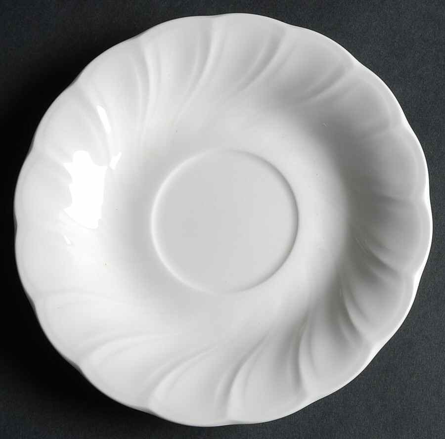 Crown White Saucer by Nikko-1
