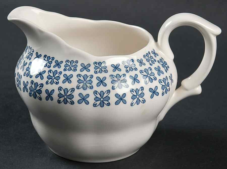 Colonial Blue Creamer by Nikko-1
