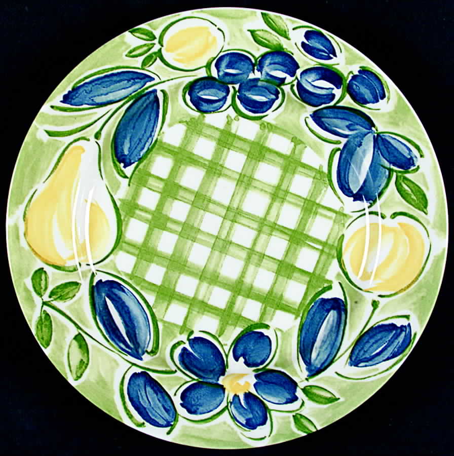 Country Pear Salad Plate by Nikko-1