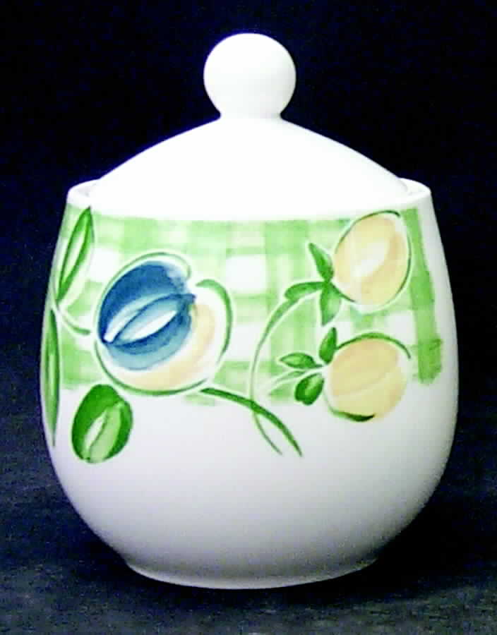 Country Pear Sugar Bowl & Lid by Nikko-1