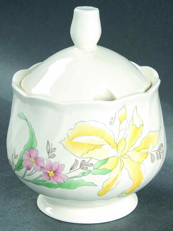 Cotillion Sugar Bowl & Lid by Nikko-1