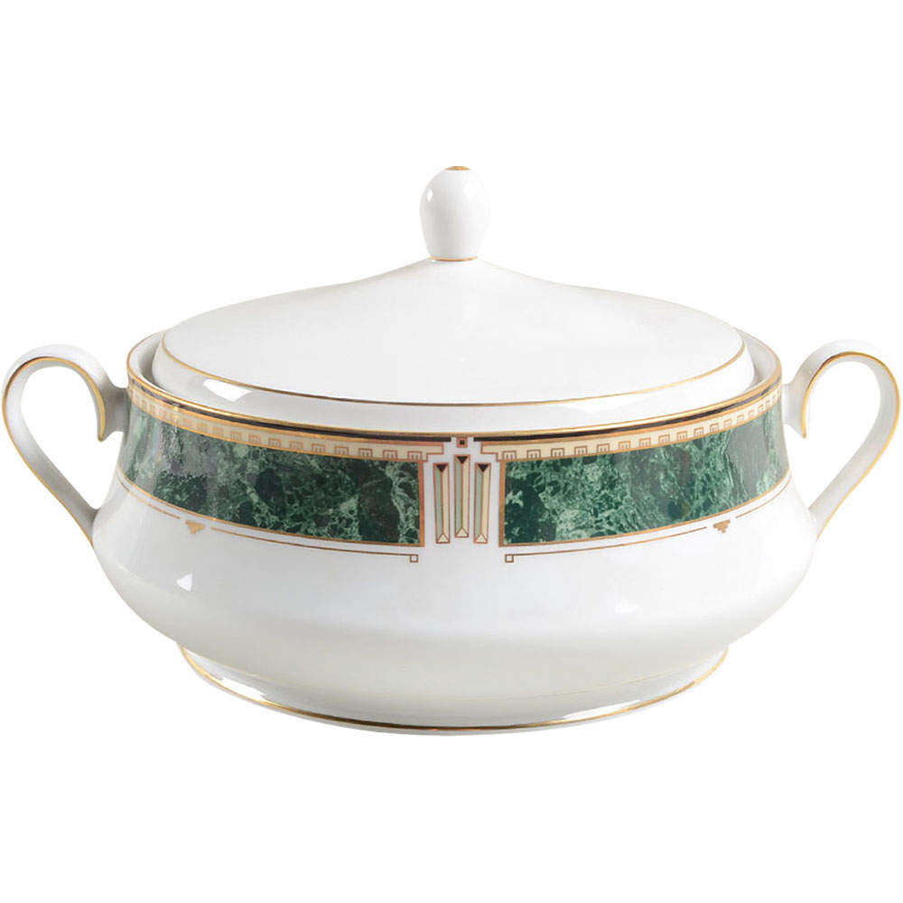 Crown Jewel Round Covered Vegetable by Nikko-1