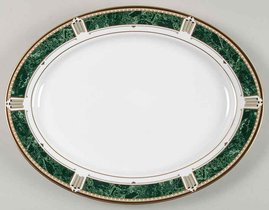 Crown Jewel 14" Oval Serving Platter by Nikko-1