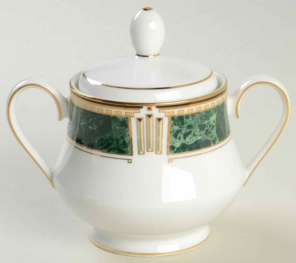 Crown Jewel Sugar Bowl & Lid by Nikko-1