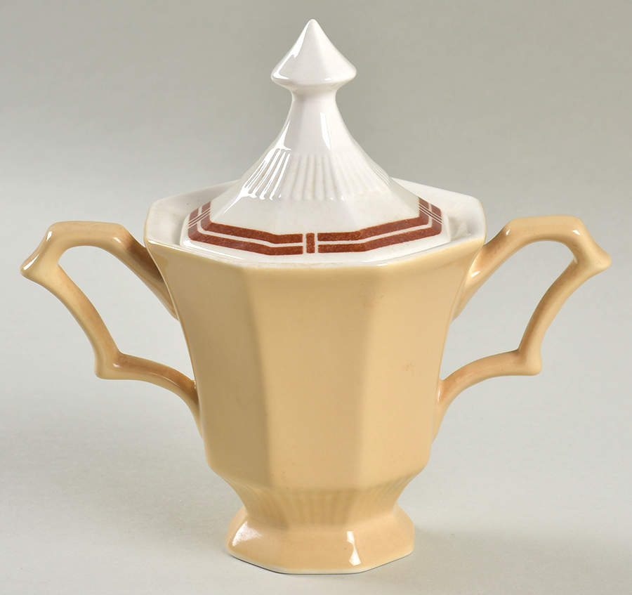 Curry Sugar Bowl & Lid by Nikko-1