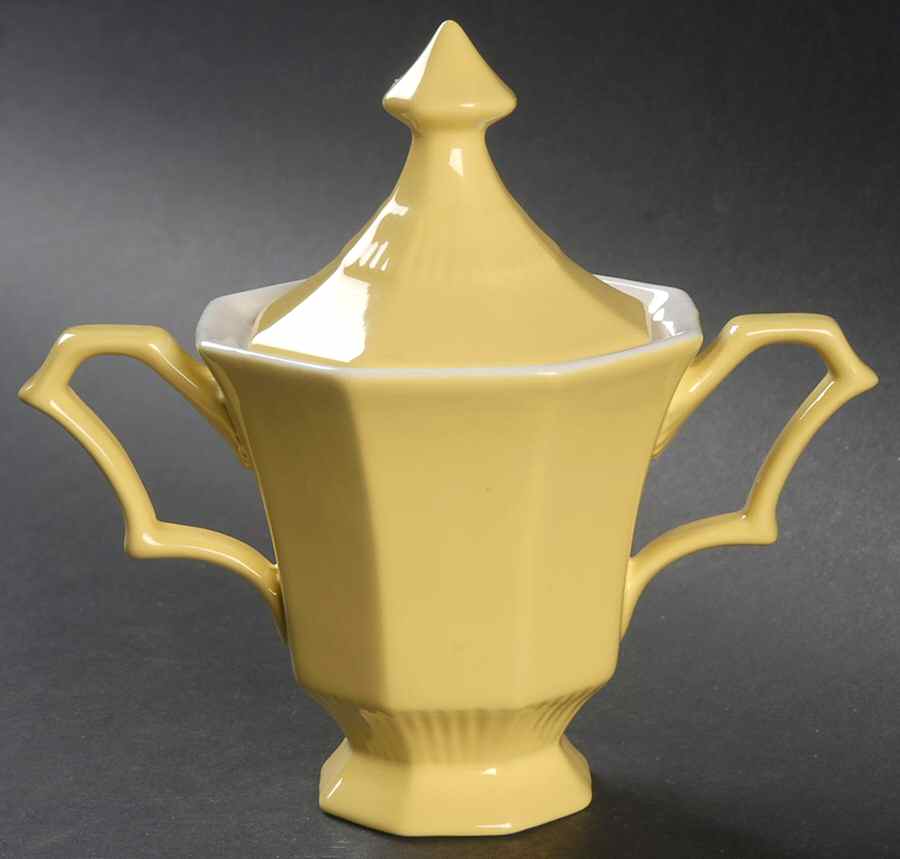 Daffodil Sugar Bowl & Lid by Nikko-1