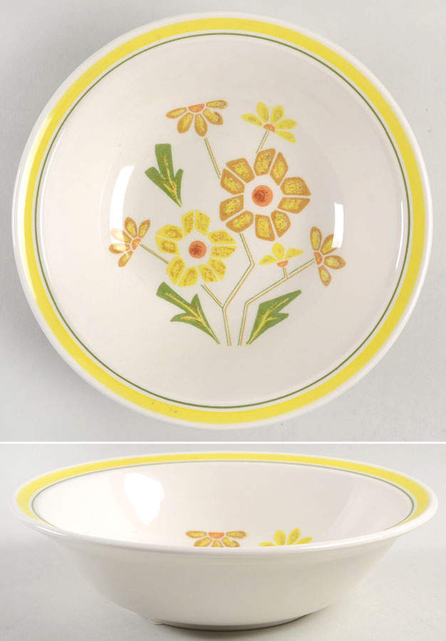Daisies 9" Round Vegetable Bowl by Nikko-1