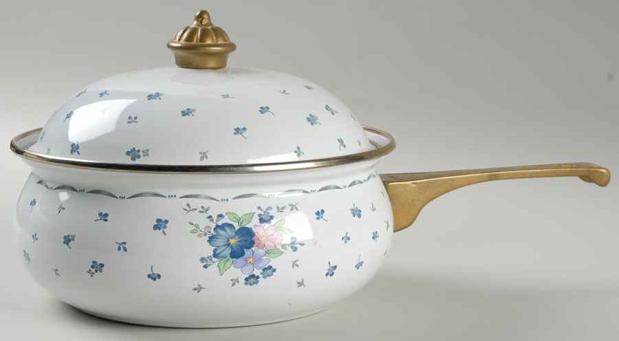 Dauphine 2 Quart Metal Covered Saucepan by Nikko-1