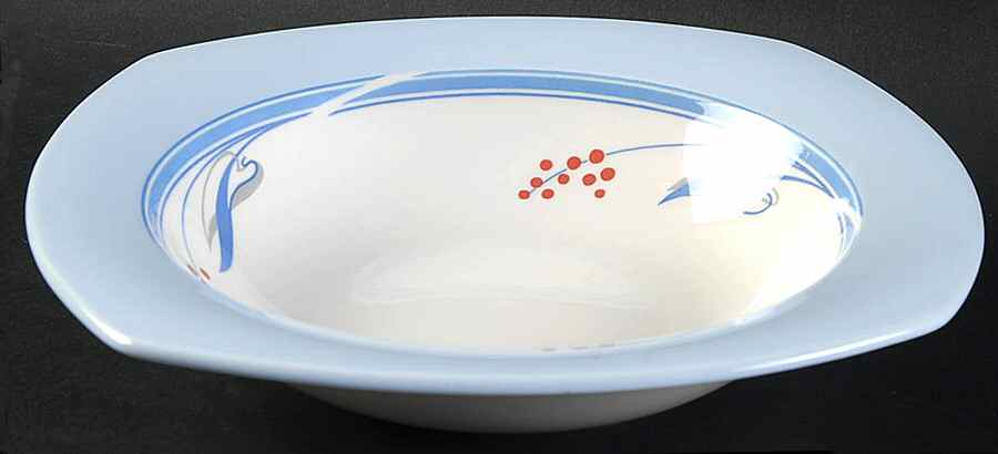 Delphinium Soup/Cereal Bowl by Nikko-1