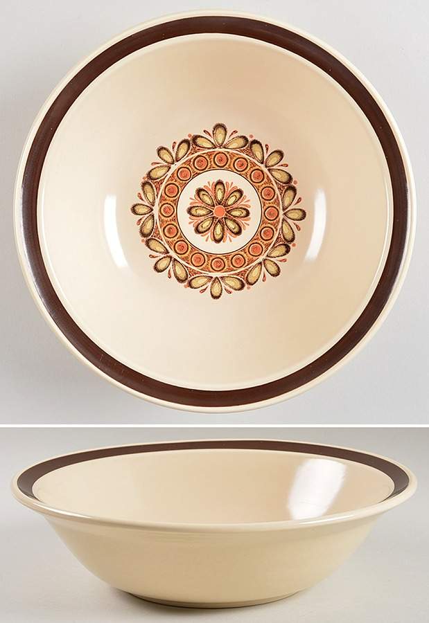 Desert Sand 9" Round Vegetable Bowl by Nikko-1