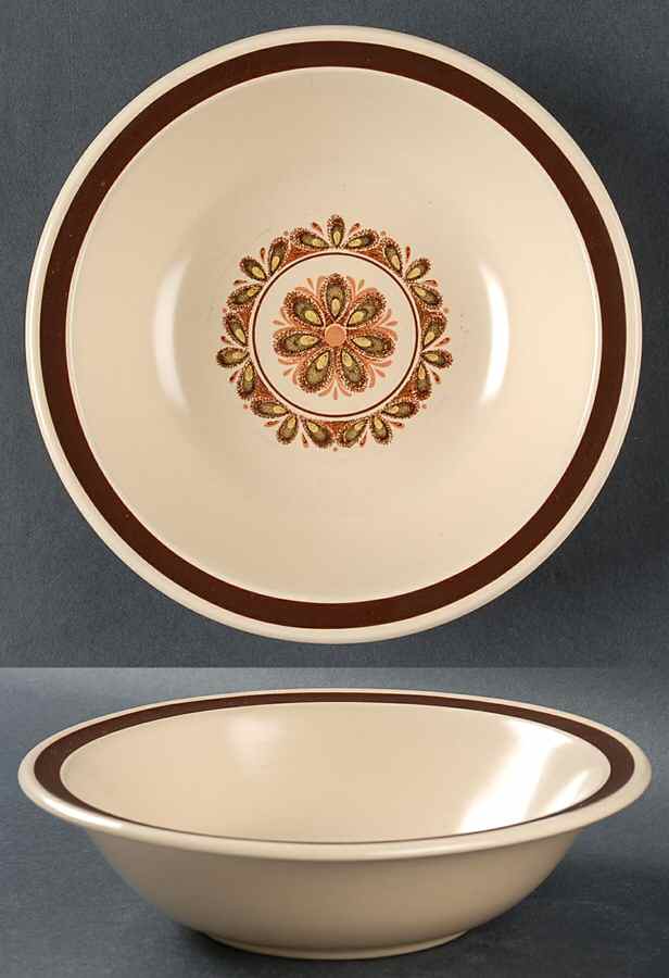Desert Sand Rim Soup Bowl by Nikko-1