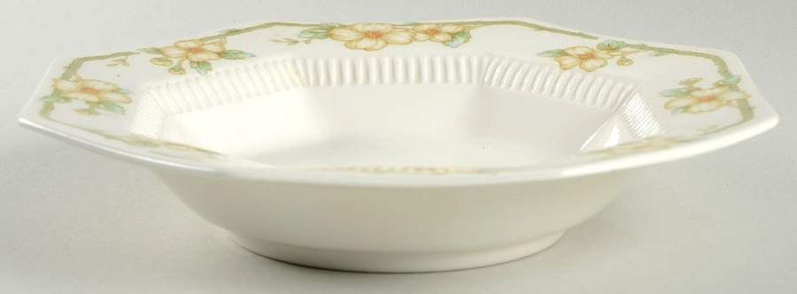 Dogwood Rim Soup Bowl by Nikko-1
