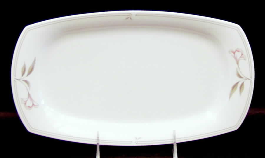 Dove Gray Large Sandwich Tray by Nikko-1