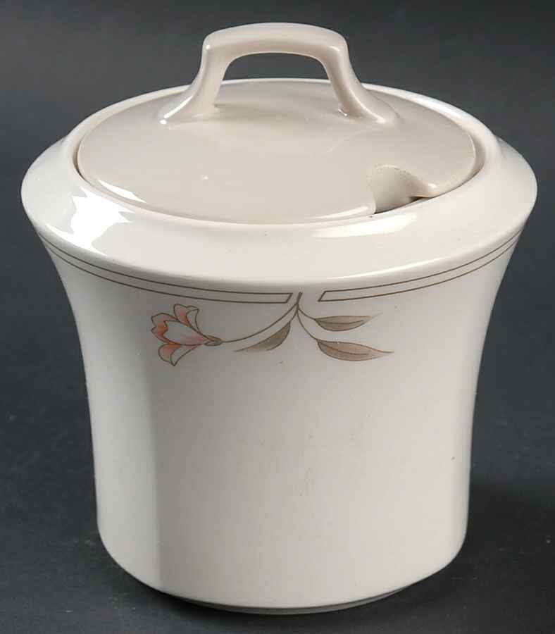 Dove Gray Sugar Bowl & Lid by Nikko-1