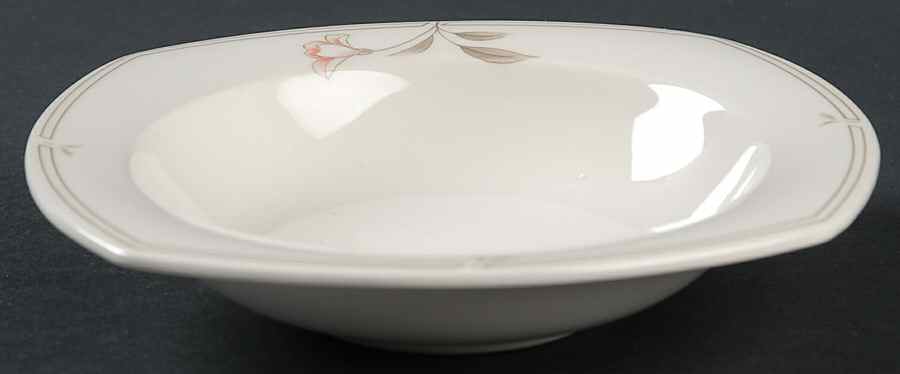 Dove Gray Rim Fruit/Dessert (Sauce) Bowl by Nikko-1