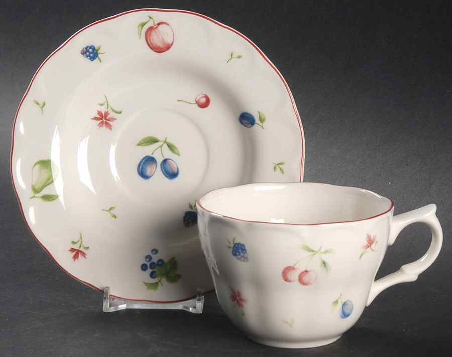 Dorchester Flat Cup & Saucer Set by Nikko-1