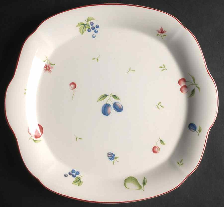 Dorchester Square Handled Cake Plate by Nikko-1