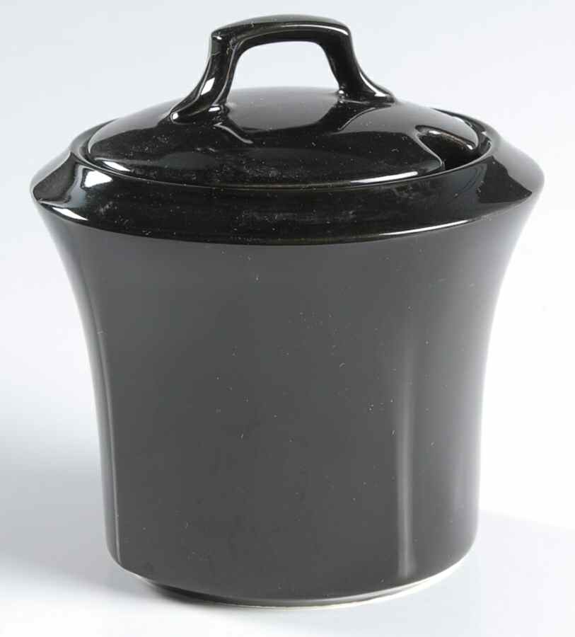 Ebony Sugar Bowl & Lid by Nikko-1