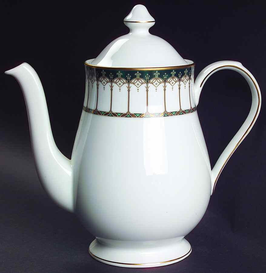 Emeraude Coffee Pot & Lid by Nikko-1