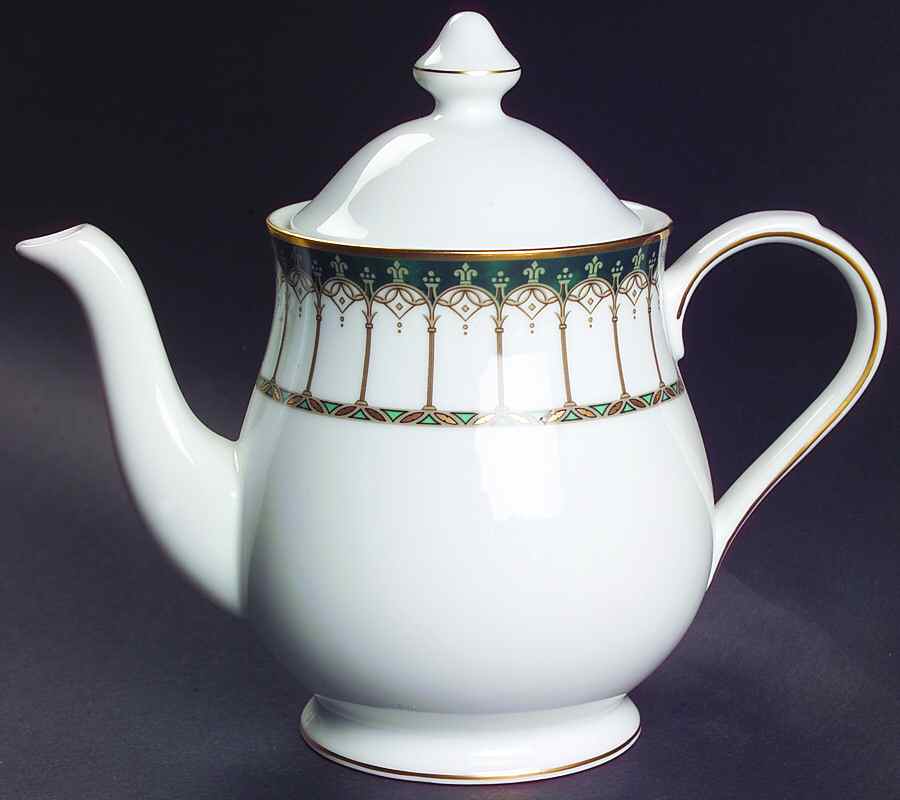 Emeraude Teapot & Lid by Nikko-1