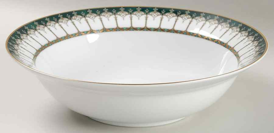 Emeraude 9" Round Vegetable Bowl by Nikko-1