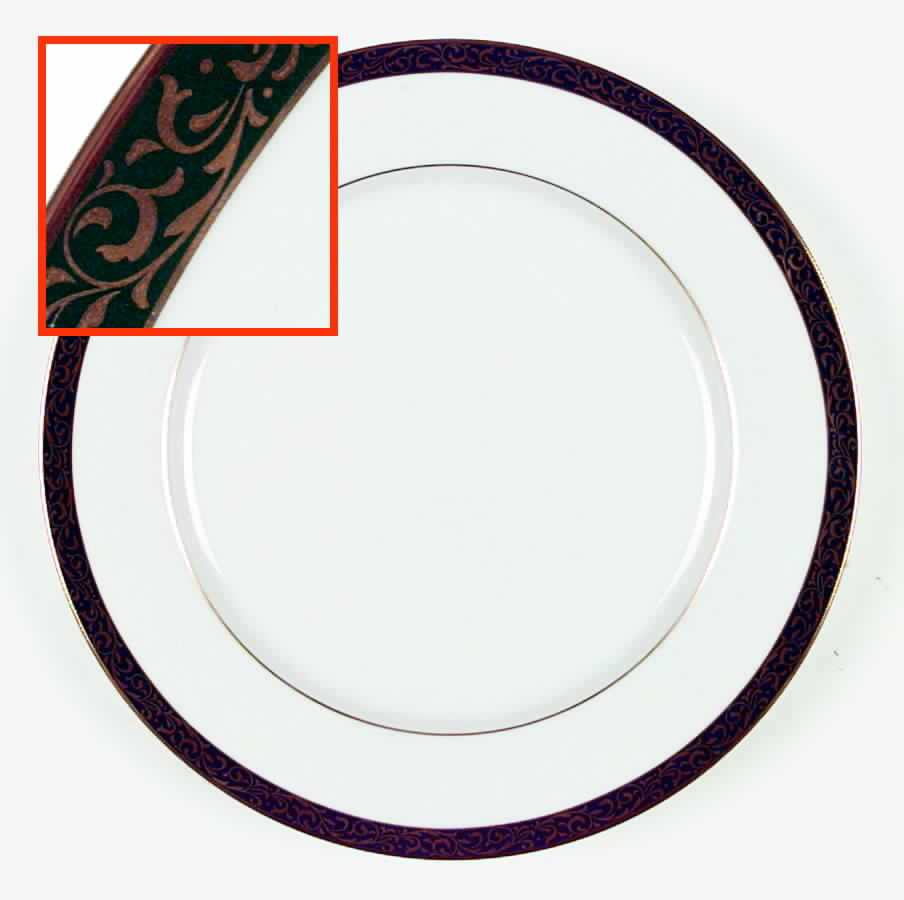 Emerald Filigree Dinner Plate by Nikko-1