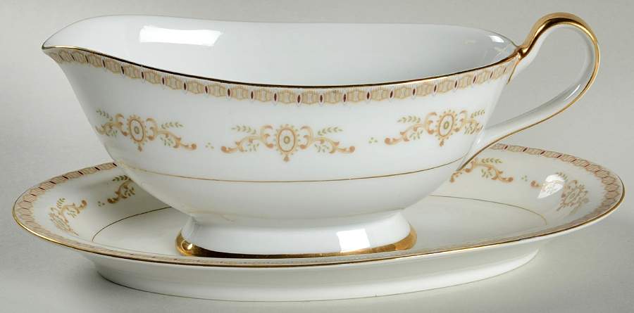 Empire Gravy Boat & Underplate/Relish by Nikko-1