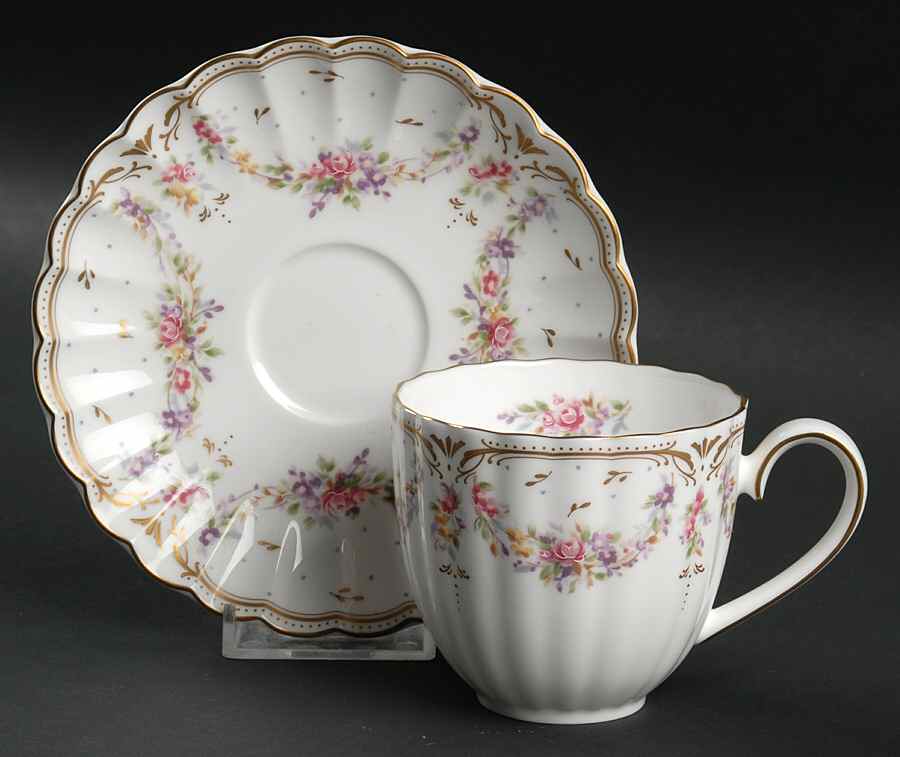 Empress Flat Cup & Saucer Set by Nikko-1