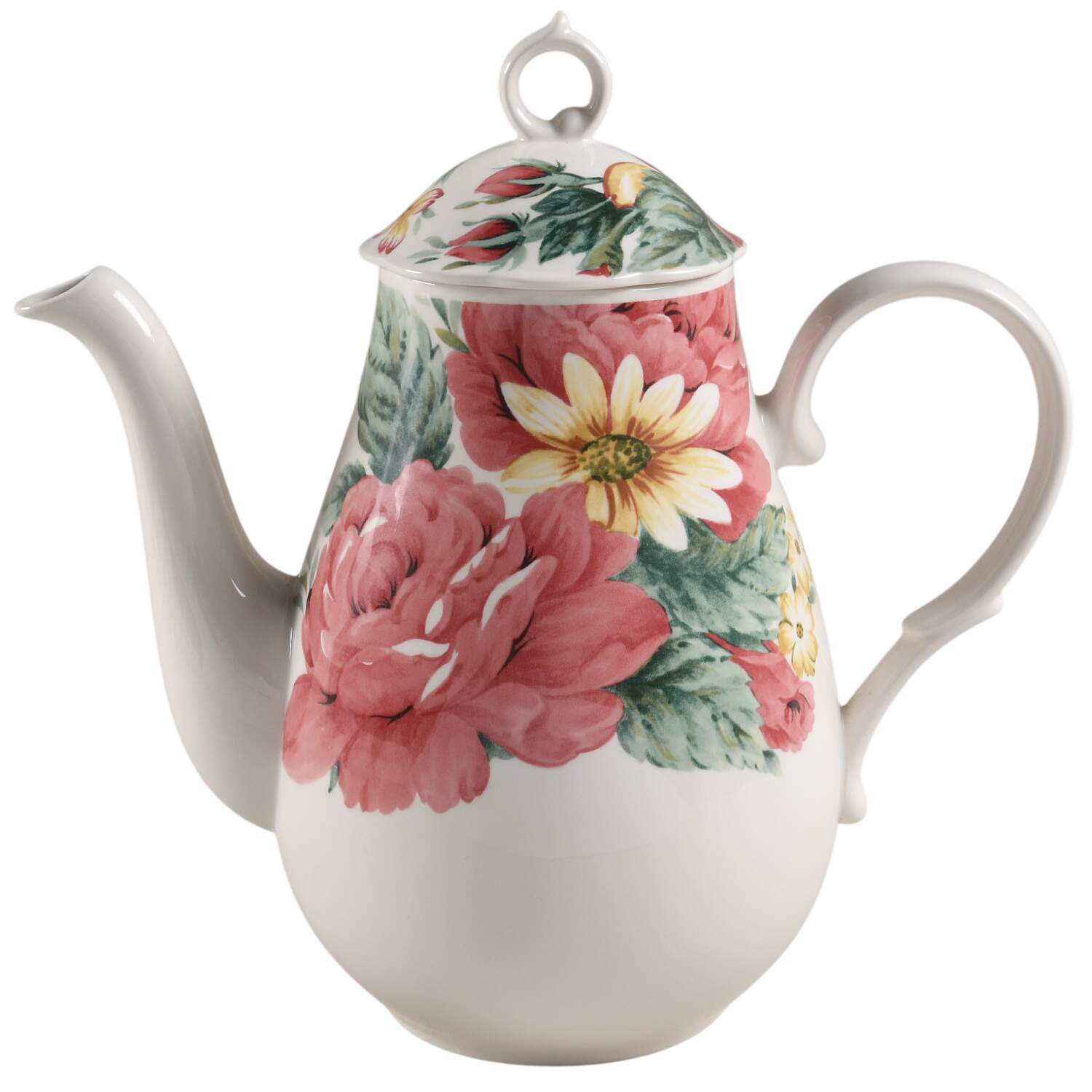 English Garden Coffee Pot & Lid by Nikko-1