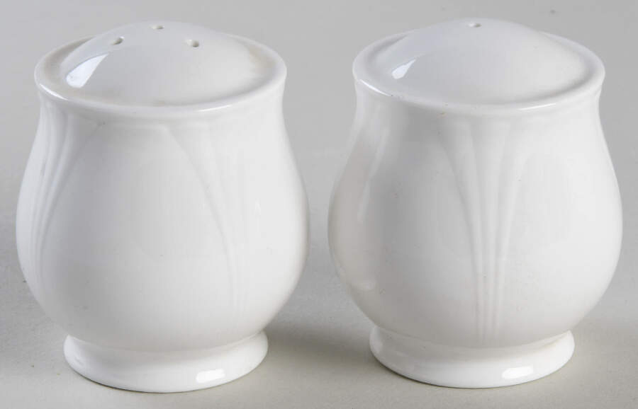 Estate White Salt & Pepper Set by Nikko-1