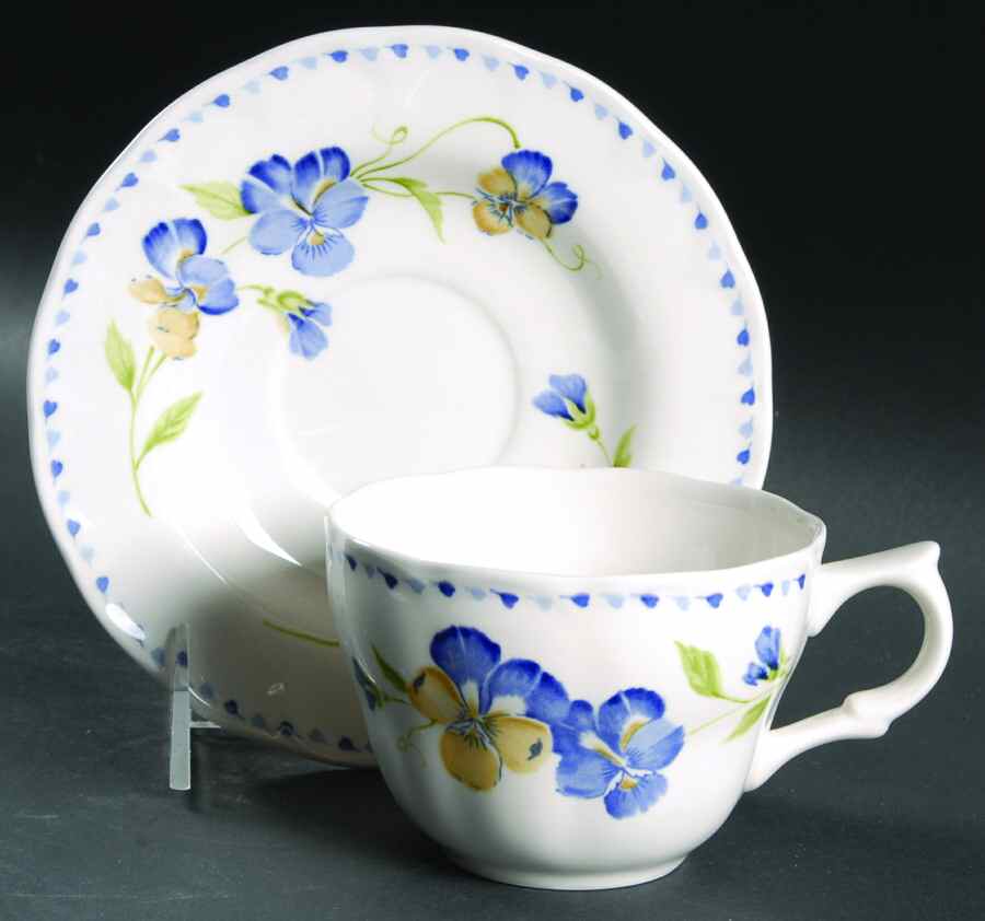 Fairfield Flat Cup & Saucer Set by Nikko-1