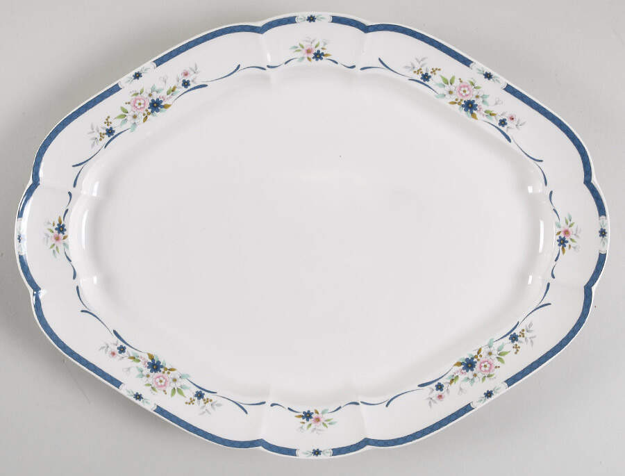 Fascination 13" Oval Serving Platter by Nikko-1