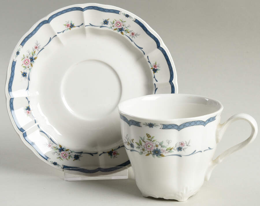 Fascination Flat Cup & Saucer Set by Nikko-1