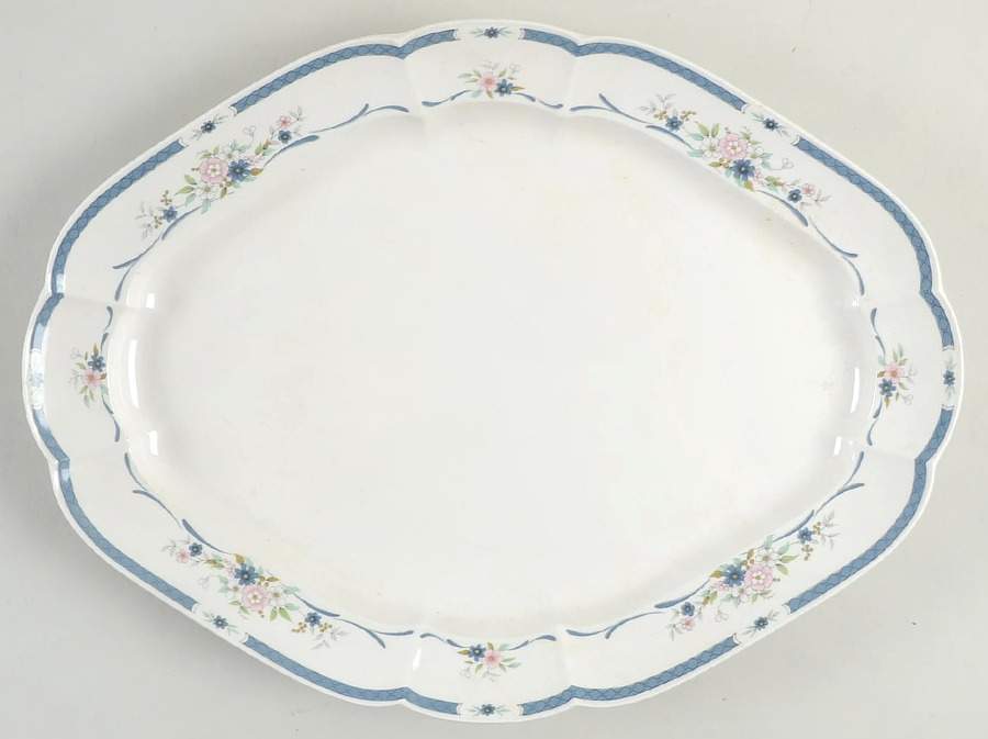Fascination 14" Oval Serving Platter by Nikko-1
