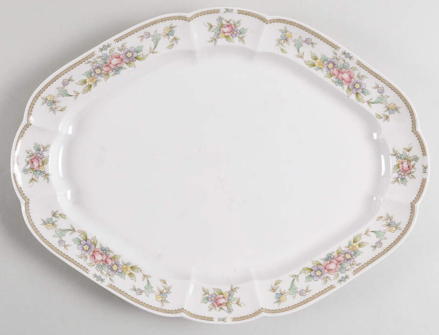 Felicity 14" Oval Serving Platter by Nikko-1