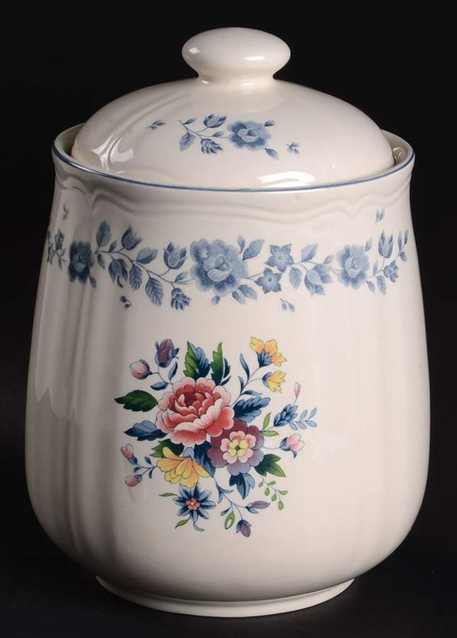 Flower Garden Large Canister & Lid by Nikko-1