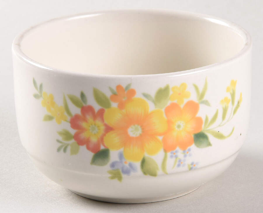 Flower Garden Sugar Bowl No Lid by Nikko-1