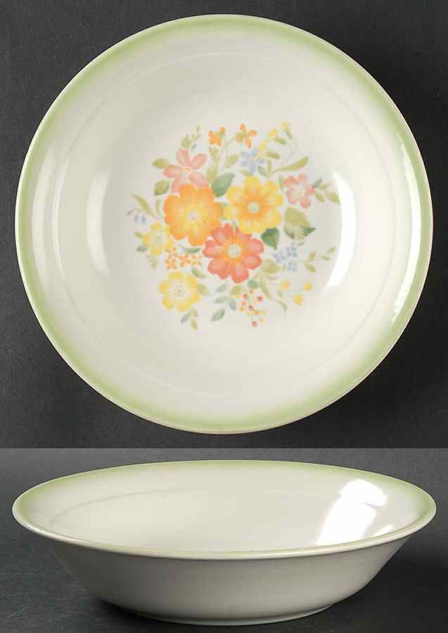 Flower Garden Coupe Soup Bowl by Nikko-1