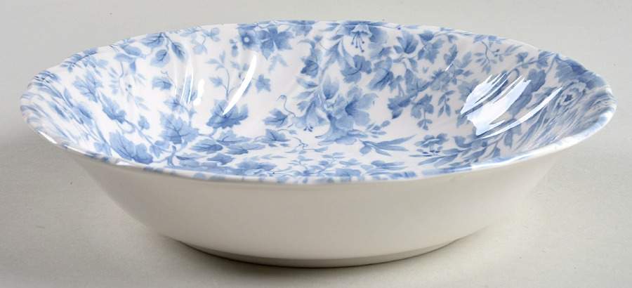 Flora Blue Coupe Soup Bowl by Nikko-1