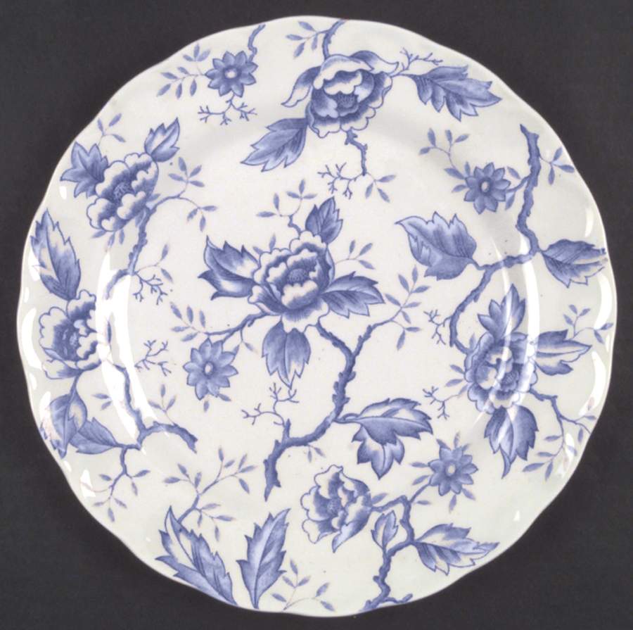 Flora Blue Dinner Plate by Nikko-1