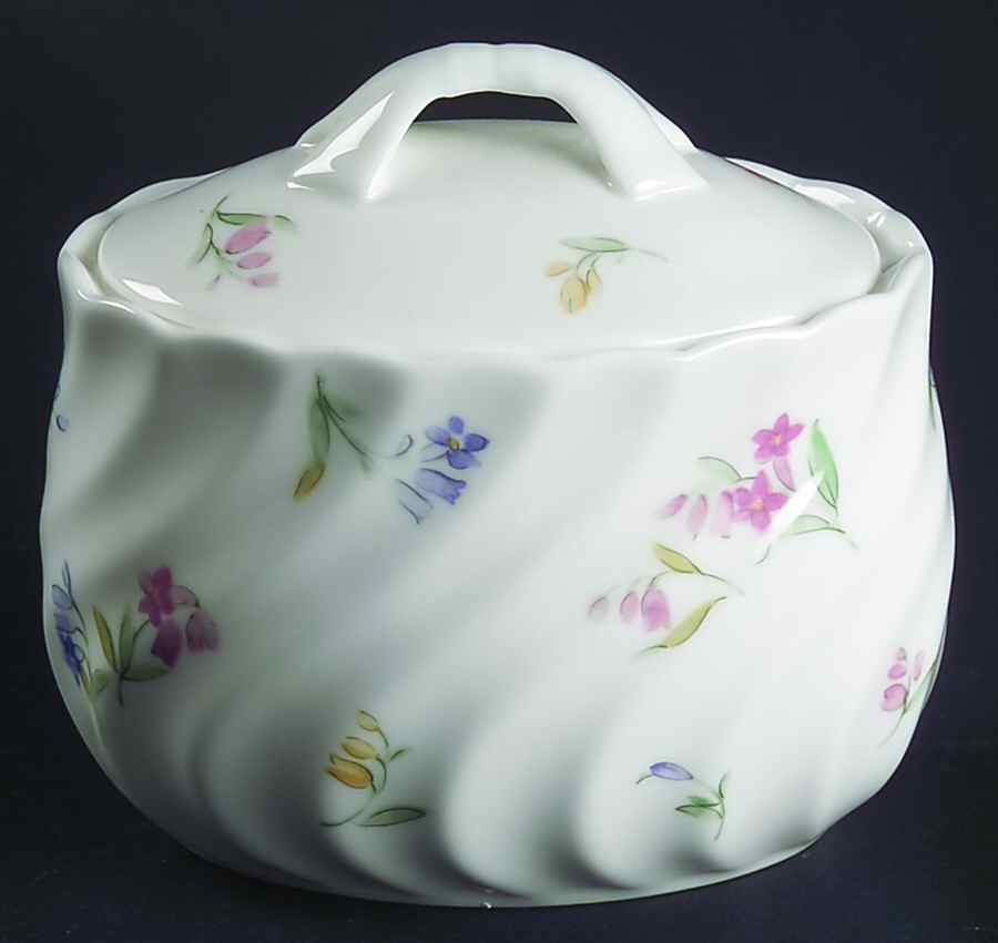 Floral Shower Sugar Bowl & Lid by Nikko-1