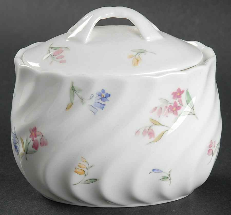 Floral Shower Mini Sugar Bowl & Lid by Nikko-1
