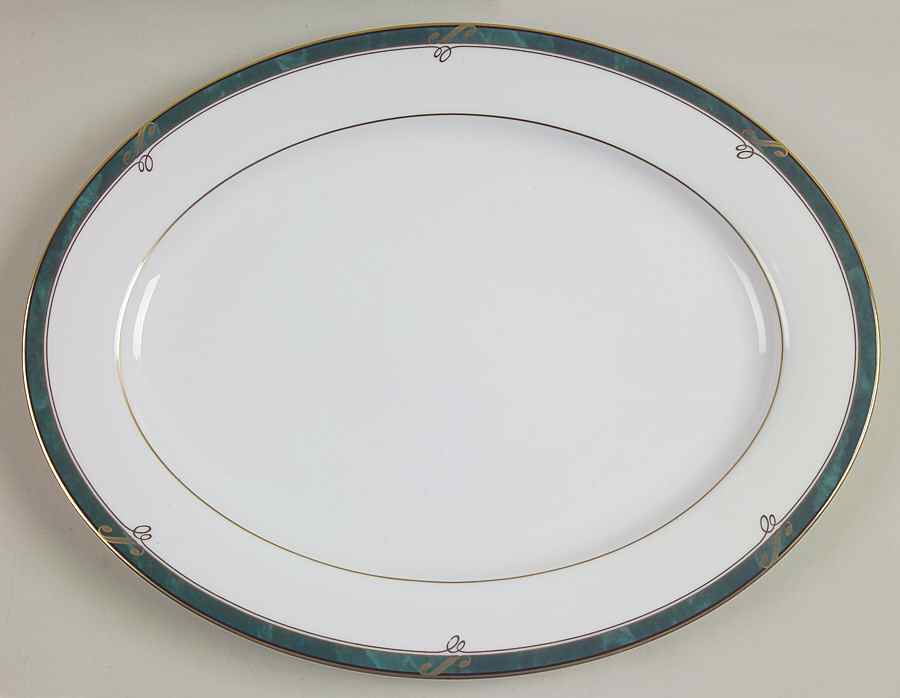 Forest Glen 14" Oval Serving Platter by Nikko-1