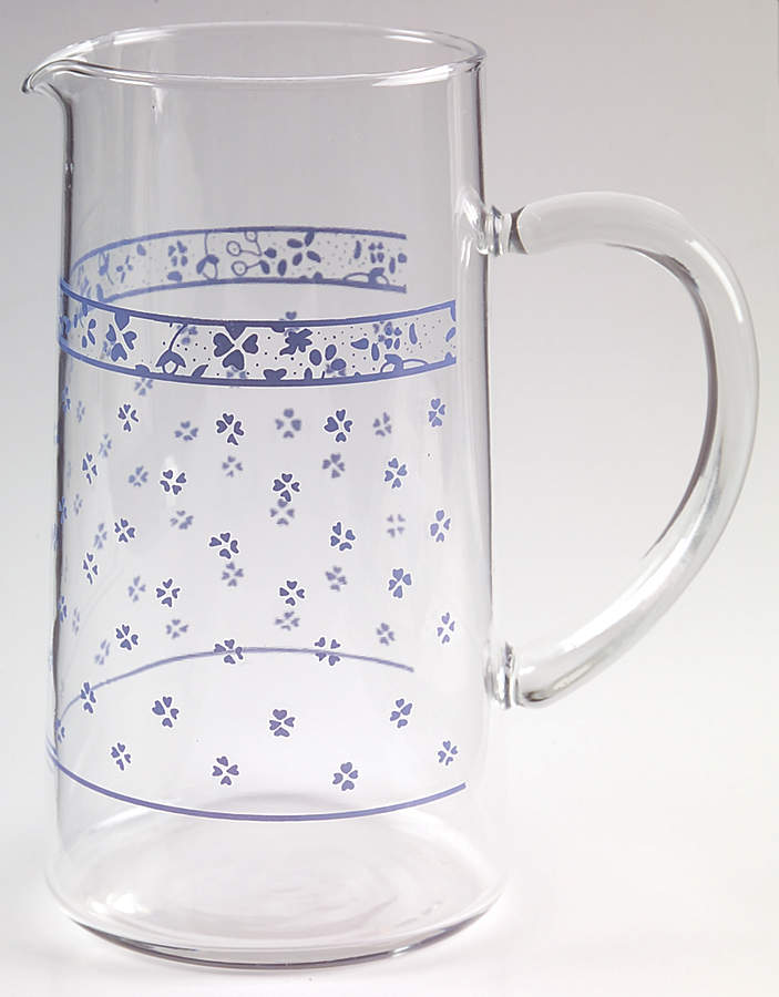 Forget-Me-Not 40 Oz Glassware Pitcher by Nikko-1